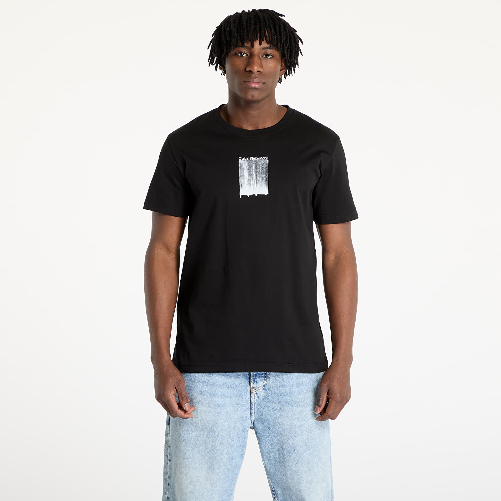 Camisetas hombre Calvin Klein Jeans Brush Stroke Graphic Tee Black