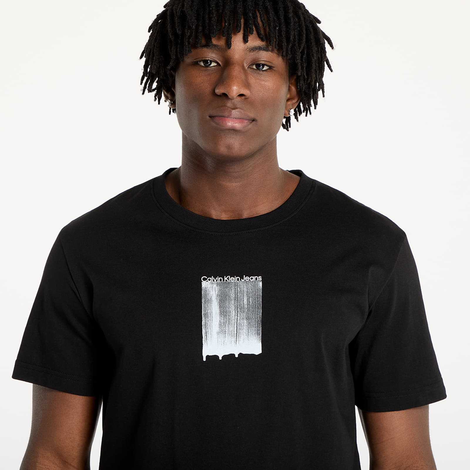 Camisetas hombre Calvin Klein Jeans Brush Stroke Graphic Tee Black