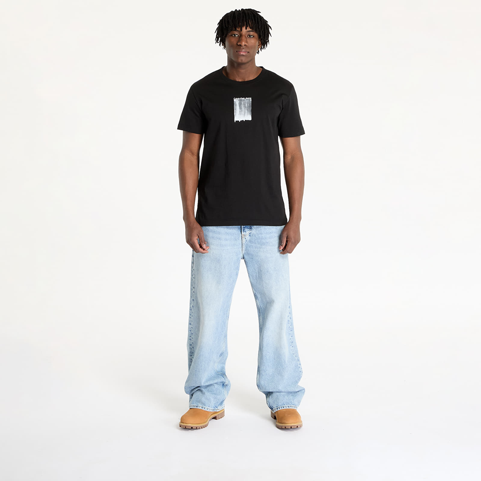 Camisetas hombre Calvin Klein Jeans Brush Stroke Graphic Tee Black