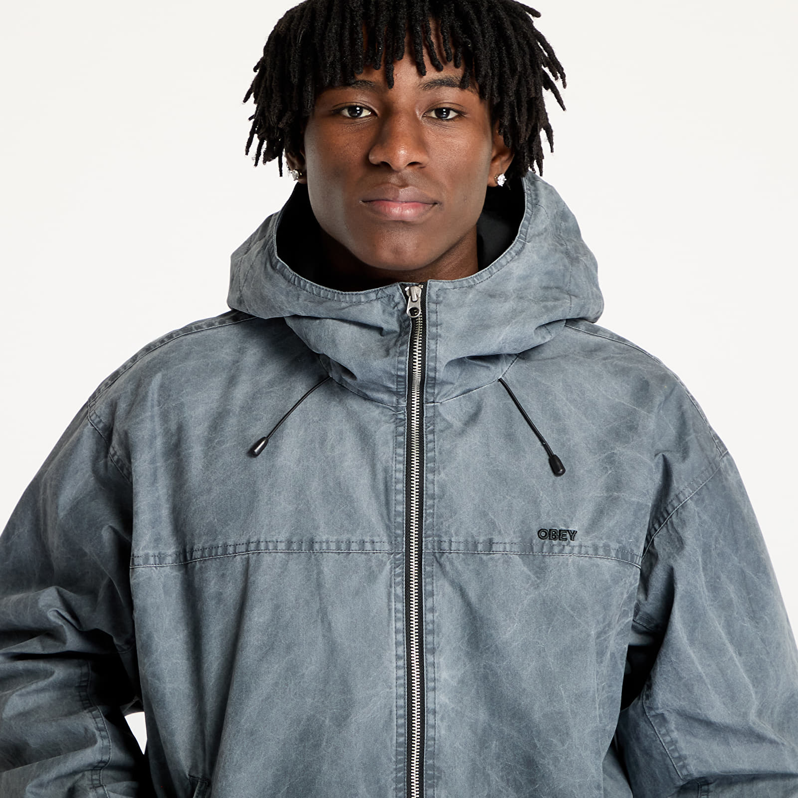 Herenjassen OBEY Highland Jacket Pigment Anthracite