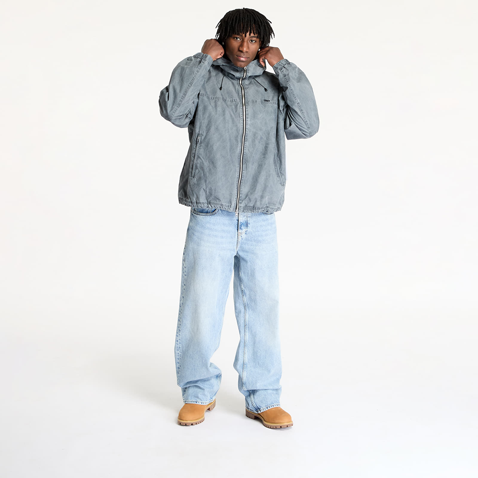 Herenjassen OBEY Highland Jacket Pigment Anthracite