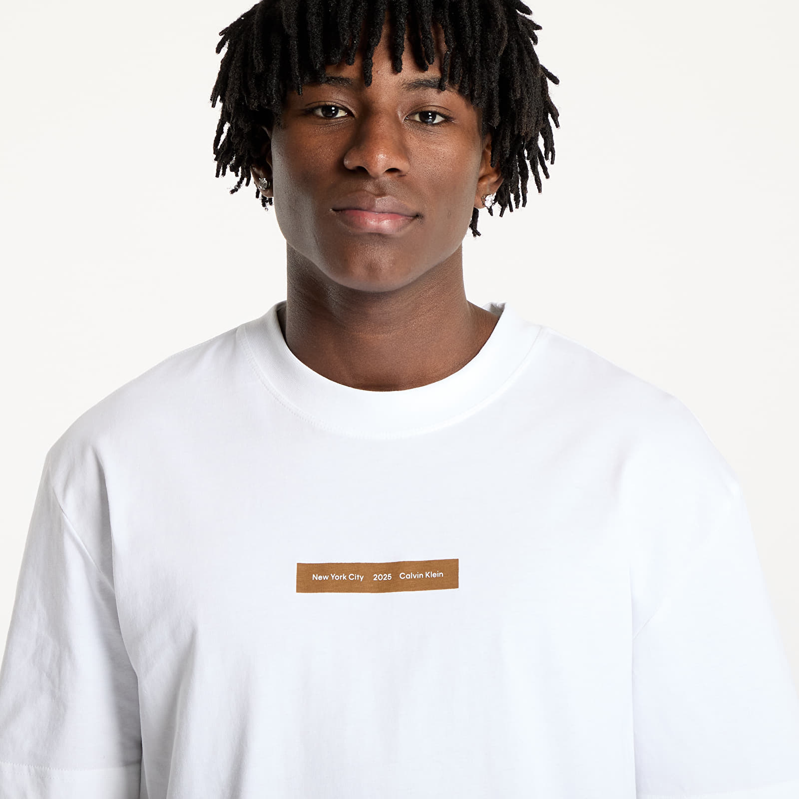 Men's T-shirts Calvin Klein Jeans Nyc 2025 Tee White