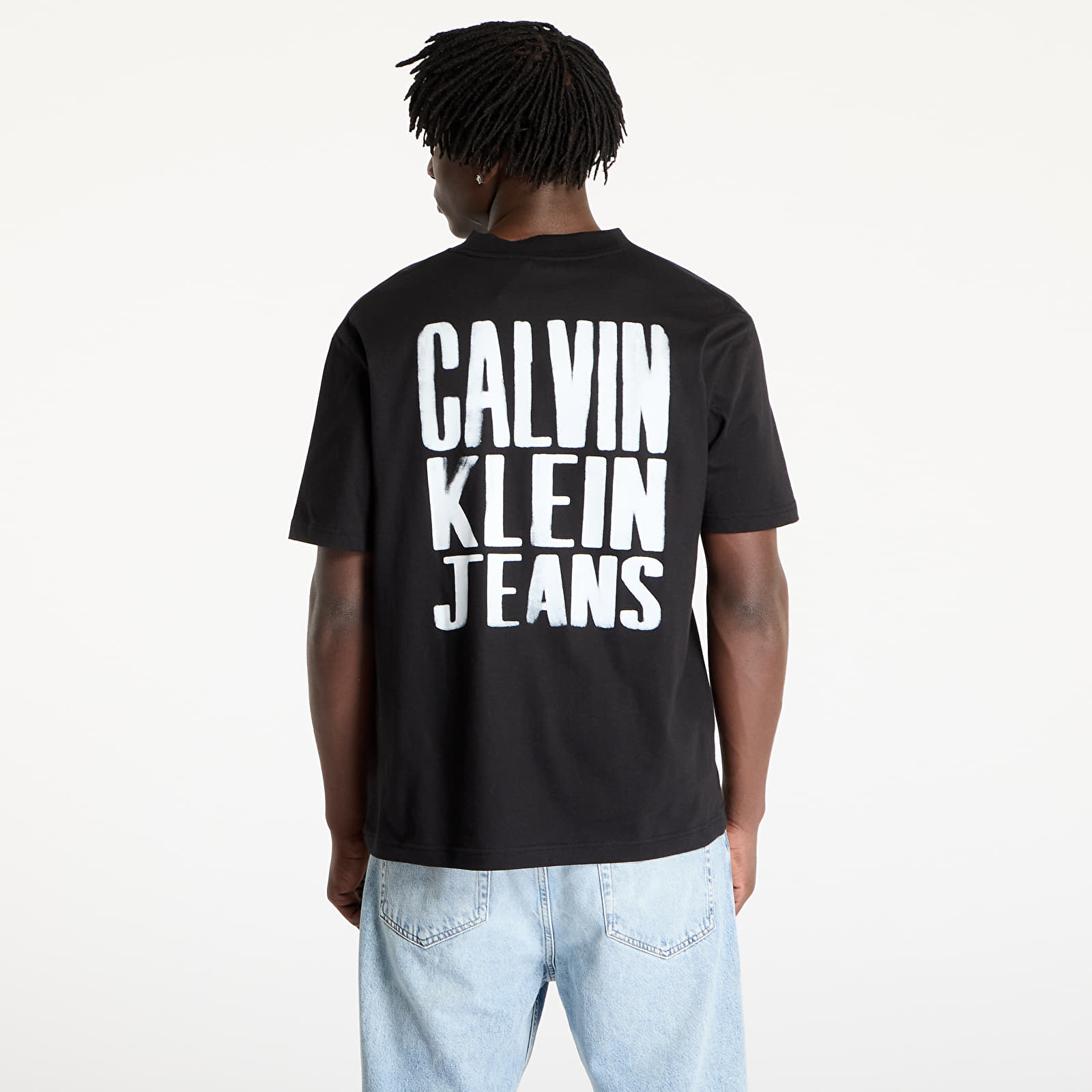 Moške majice Calvin Klein Jeans Painted Calvin Klein Tee Black