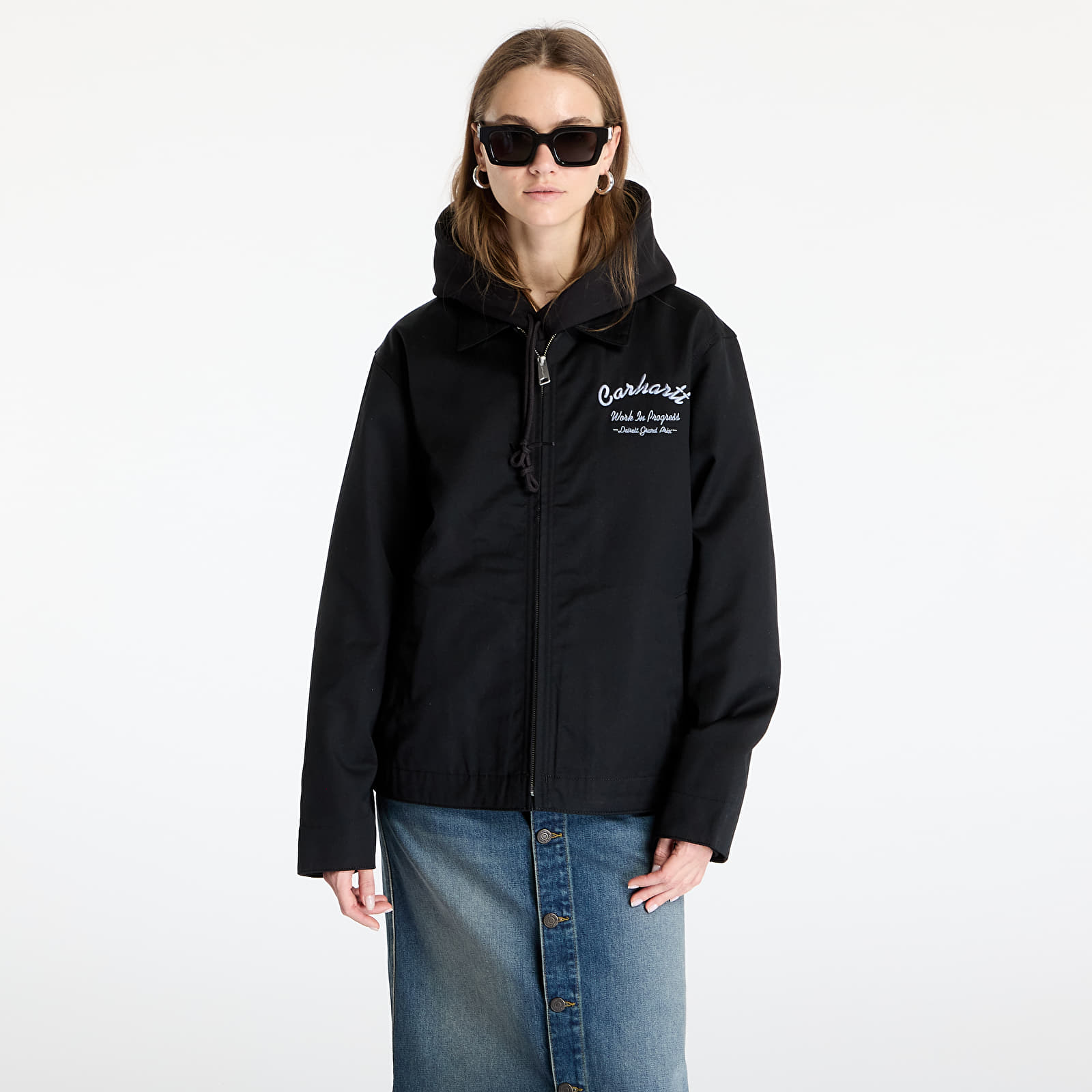 Kurtki męskie Carhartt WIP Racer Module Jacket UNISEX Black/ Yosemite Rigid