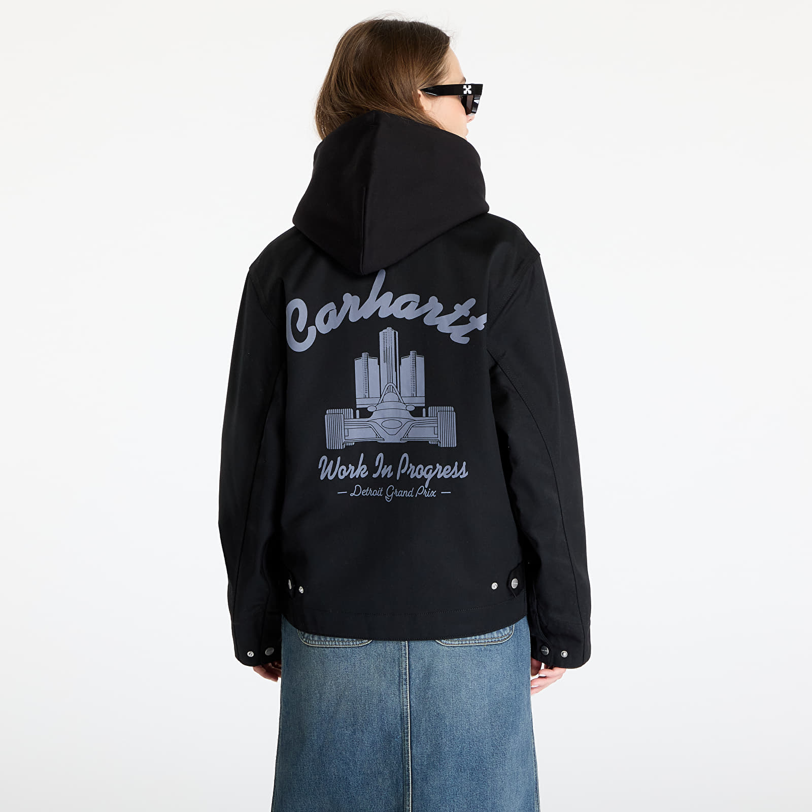 Kurtki męskie Carhartt WIP Racer Module Jacket UNISEX Black/ Yosemite Rigid