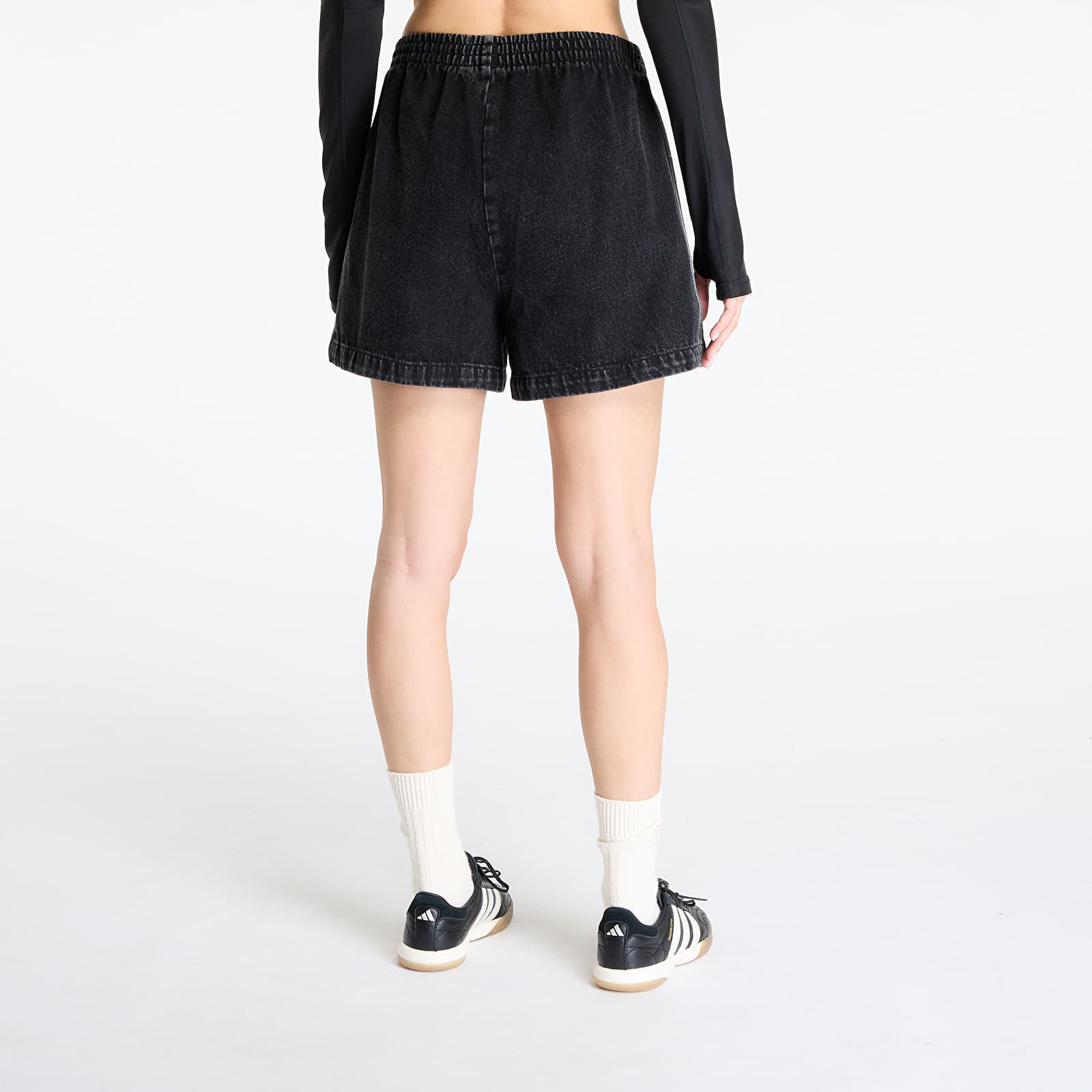 Women's Shorts adidas Firebird Adicolor Denim Short Black/ True Black Denim