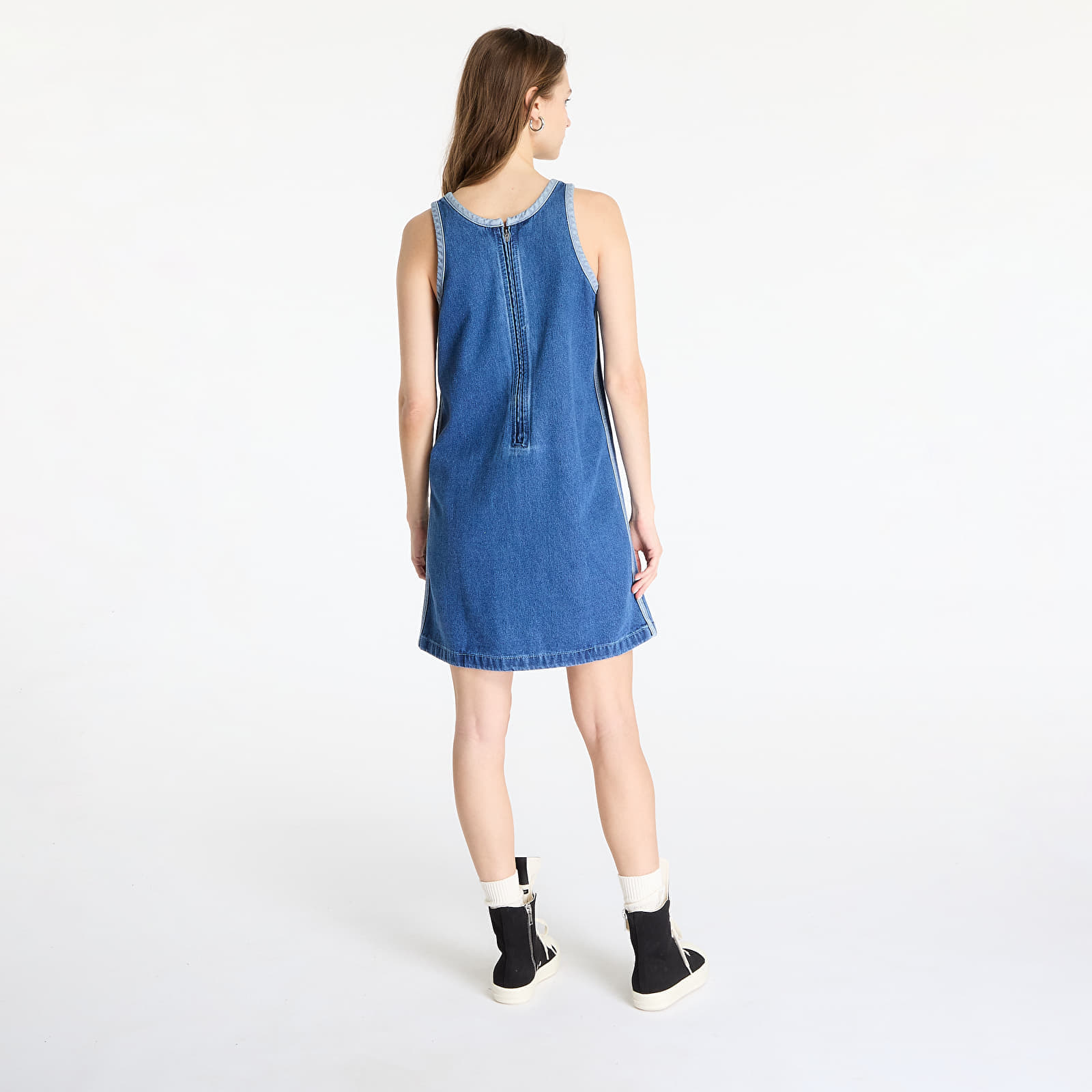 Φόρεμα adidas Adicolor Denim 3 Stripes Tank Dress Blue/ Indigo Denim XS