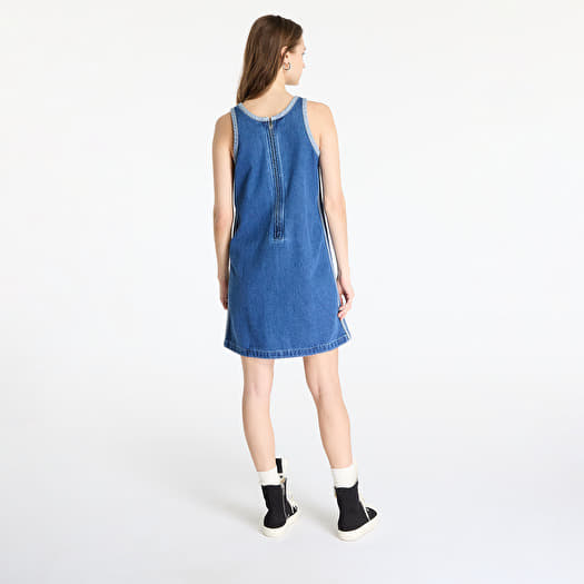 Dresses adidas Adicolor Denim 3 Stripes Tank Dress Blue