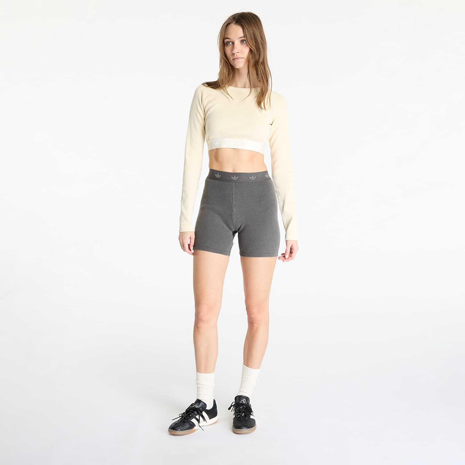 Dames Shorts adidas Ribbed Booty Short Black