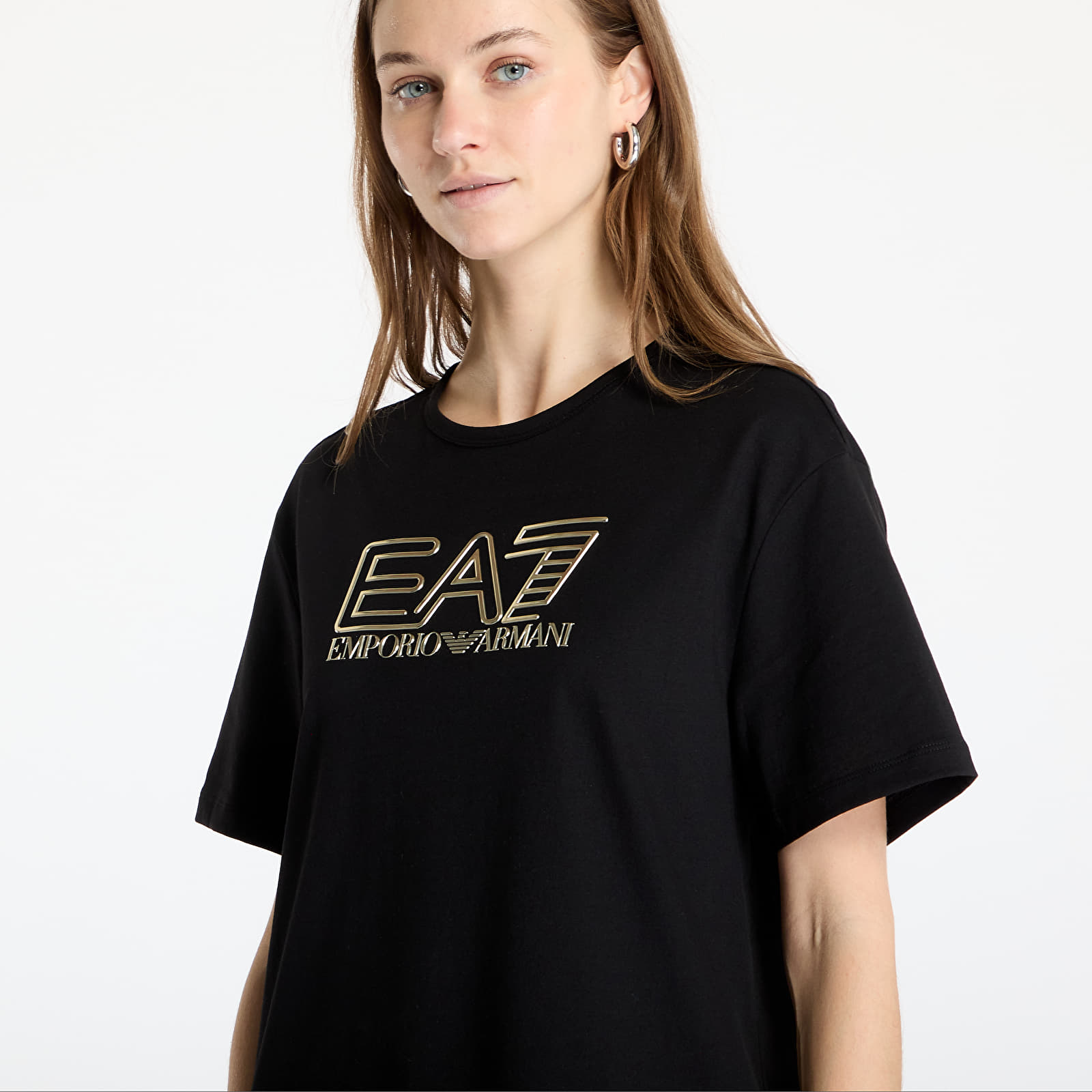 Trička EA7 Emporio Armani Train Visibility W Tee Ss Black/ Gold