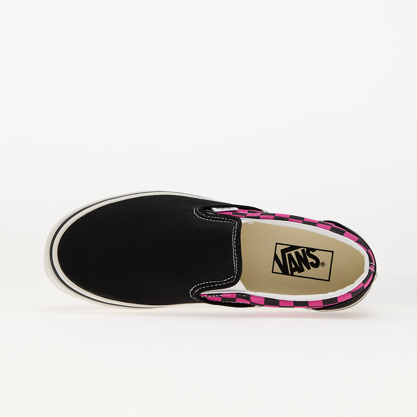 Încălțăminte și sneakerși pentru bărbați Vans Classic Slip-On Pop Check Raspberry Rose