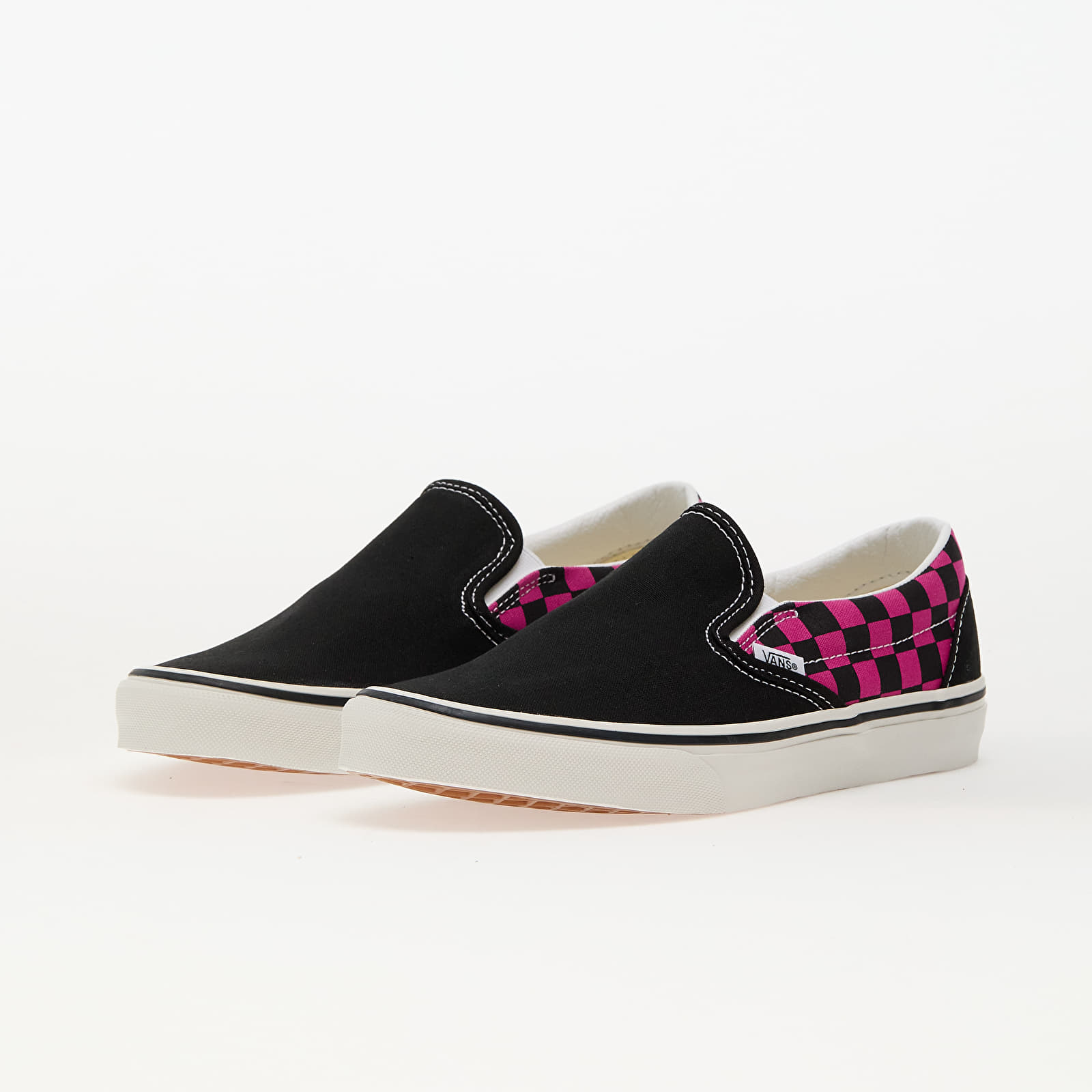Încălțăminte și sneakerși pentru bărbați Vans Classic Slip-On Pop Check Raspberry Rose