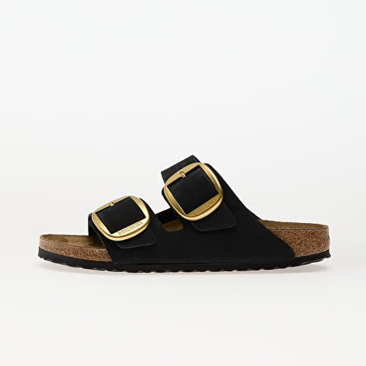 Birkenstock Arizona Big Buckle Nubuk Leather Black