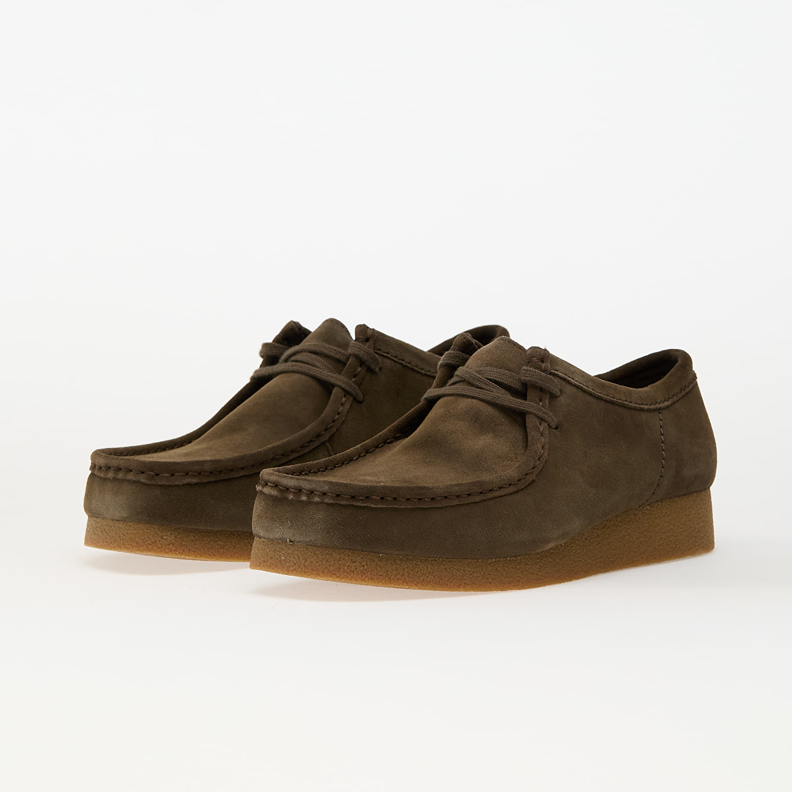Мъжки маратонки и обувки Clarks WallabeeEVO Dark Olive Sde