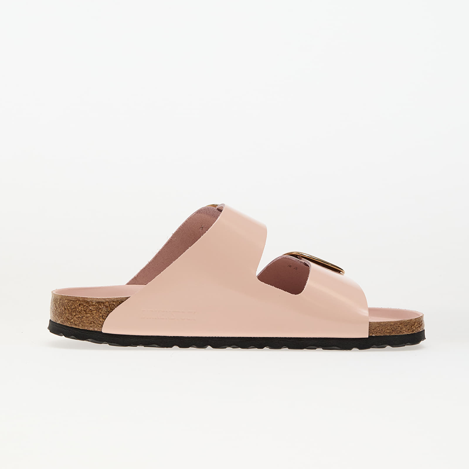 Sneakers und Schuhe für Frauen Birkenstock Arizona Big Buckle Natural Leather Patent High-Shine Light Rose