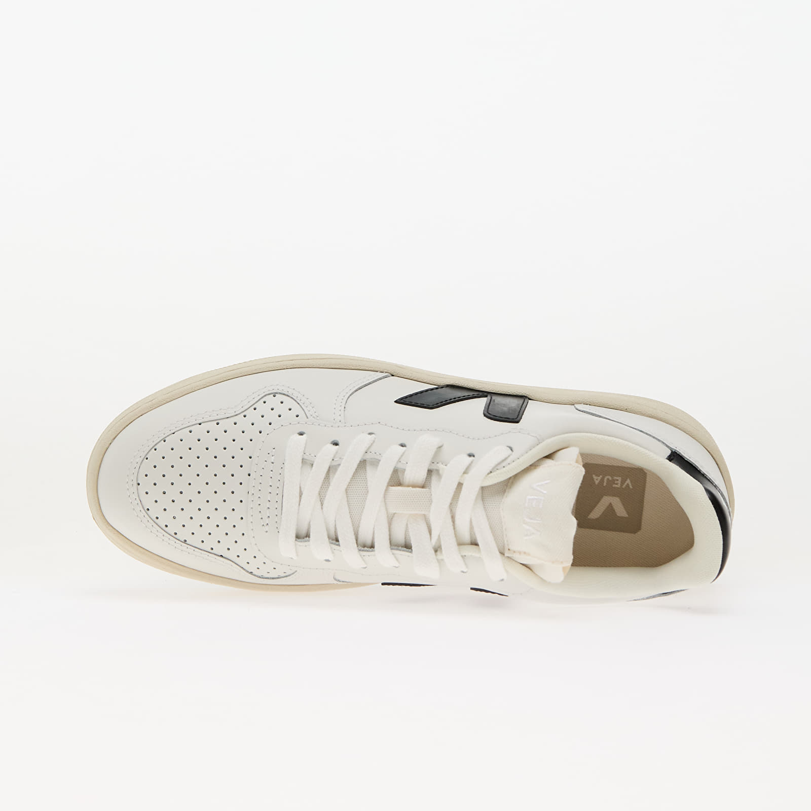 Women's sneakers and shoes Veja W V-10 Leather Ex-White_Black
