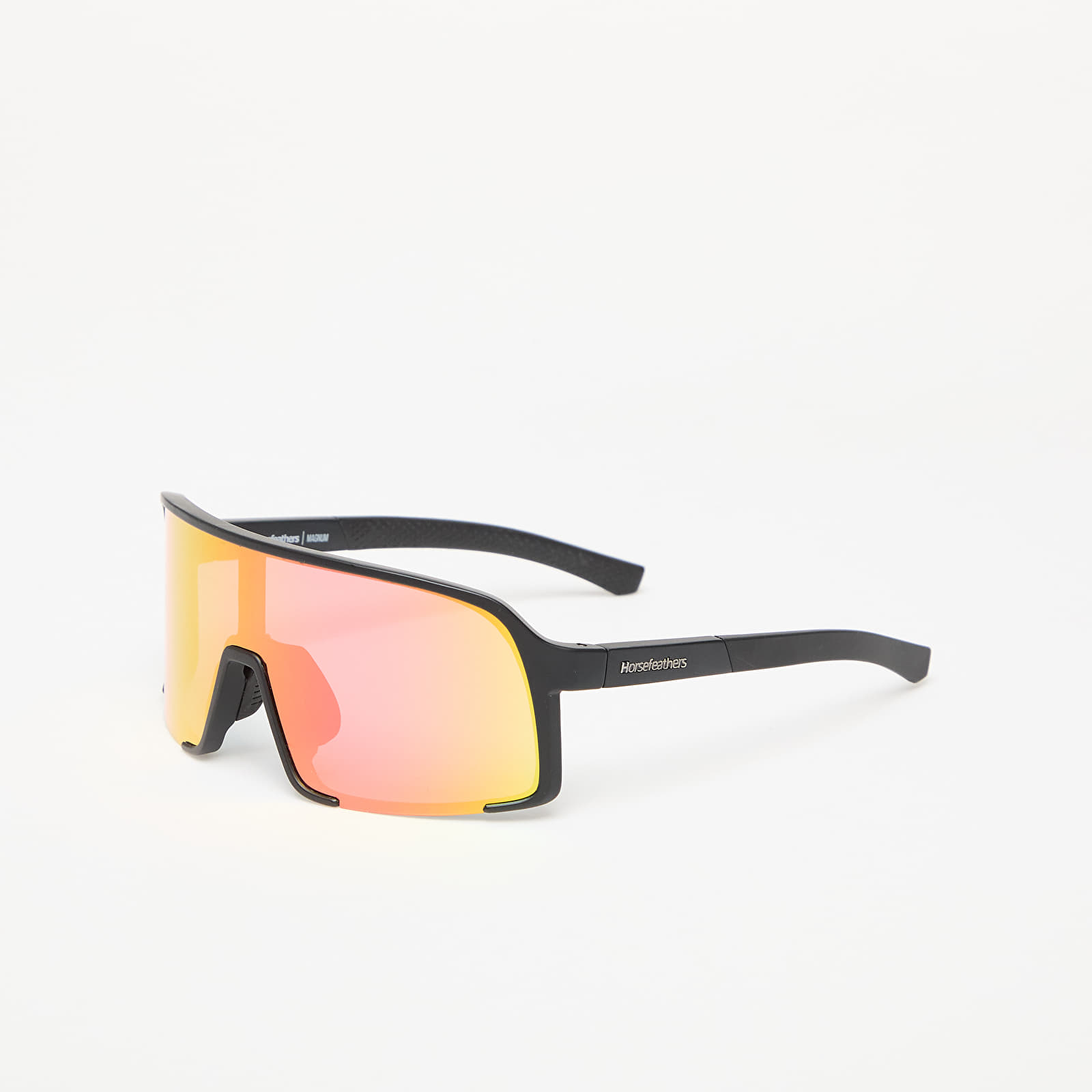 Męskie okulary przeciwsłoneczne Horsefeathers Magnum Sunglasses Matt Black/ Mirror Red