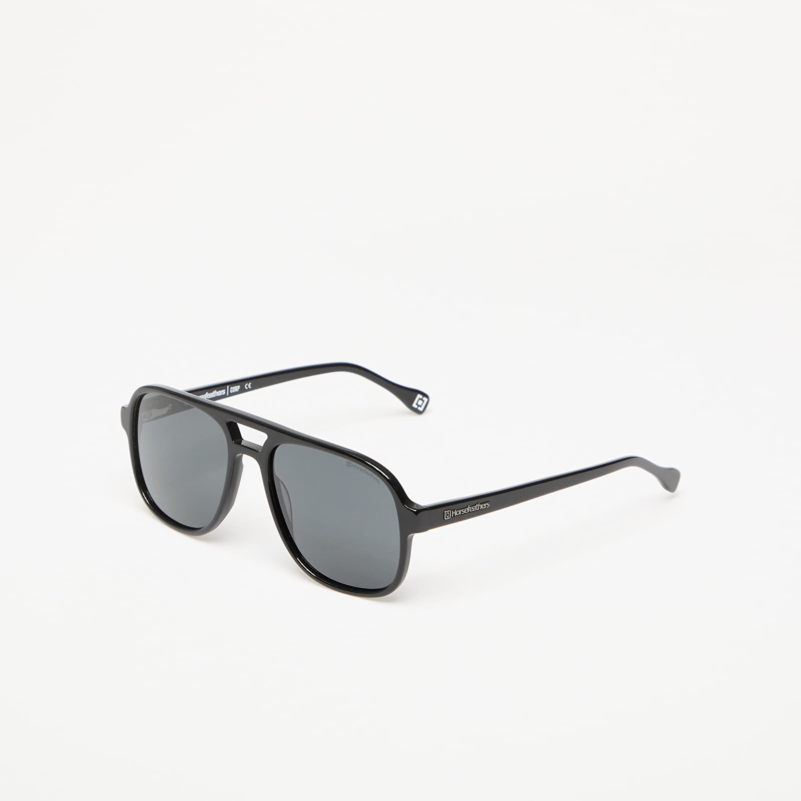 Meeste päikeseprillid Horsefeathers Corp Sunglasses Gloss Black/ Gray