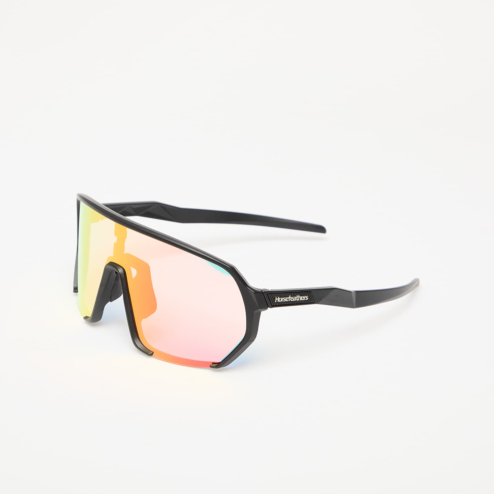 Men's sunglasses Horsefeathers Archie Bike Sunglasses Black/ Mirror Red
