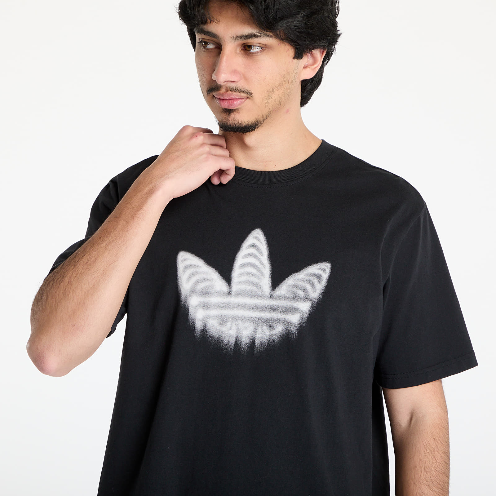 Camisetas hombre adidas Skeleton Trefoil Tee Black/ Black