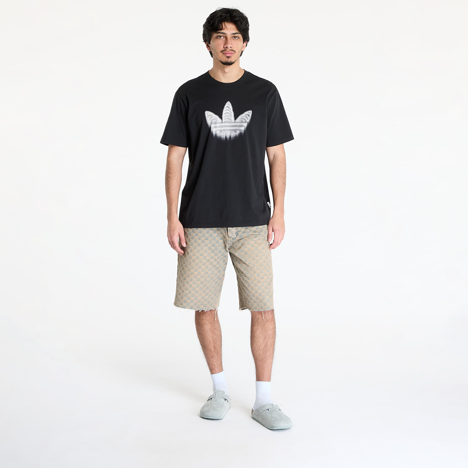 Camisetas hombre adidas Skeleton Trefoil Tee Black/ Black