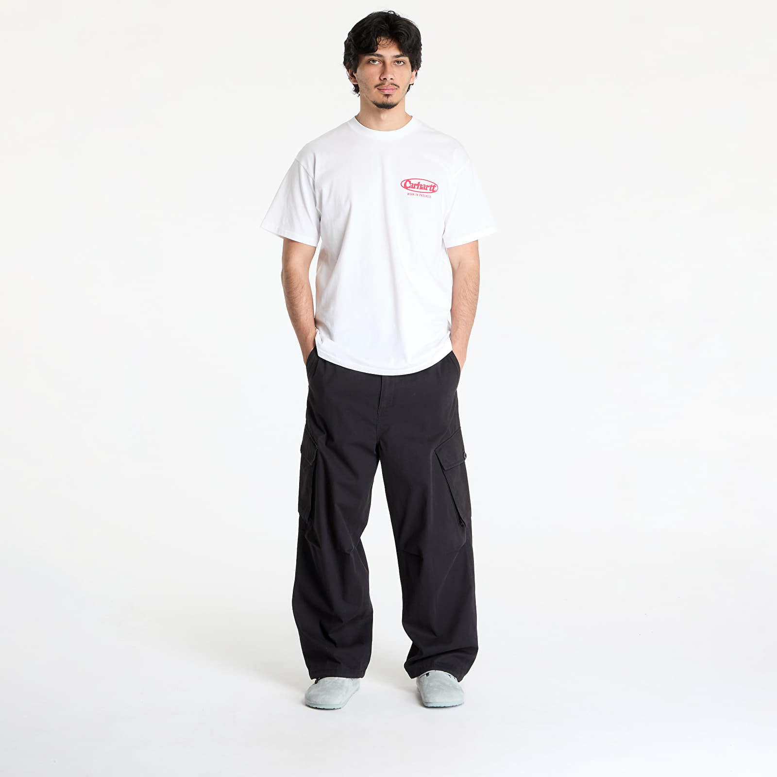 Meeste püksid Carhartt WIP Unit Pant Black Stone Washed
