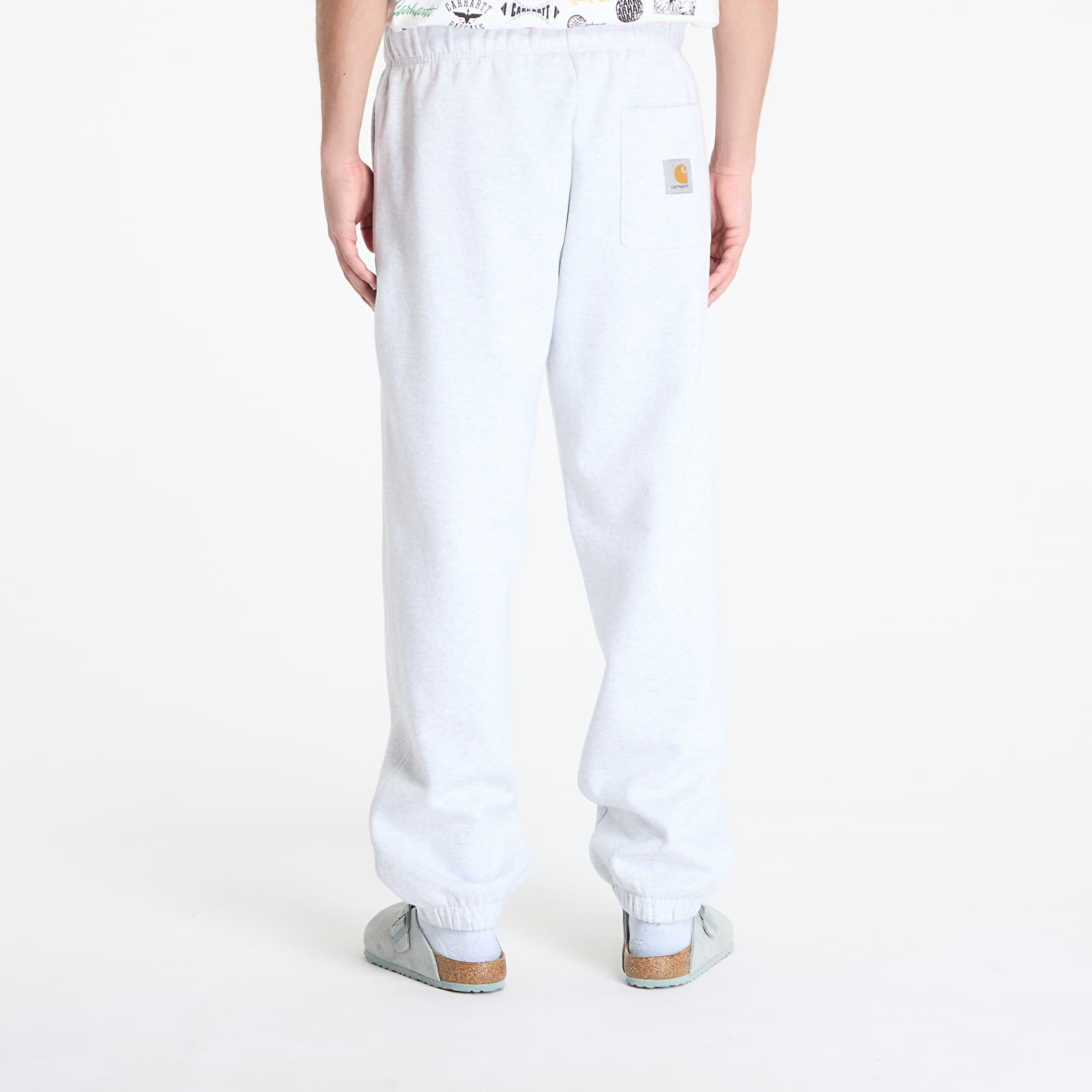 Pantalons pour hommes Carhartt WIP WIP Sweat Pant Ash Heather Stone Washed