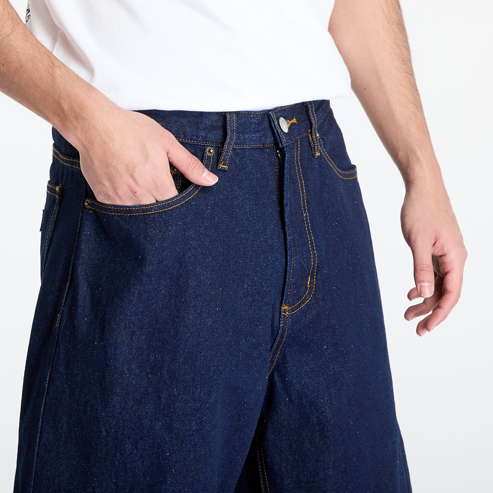 Korte broeken OBEY Bigwig Baggy Denim Short Rinse Indigo