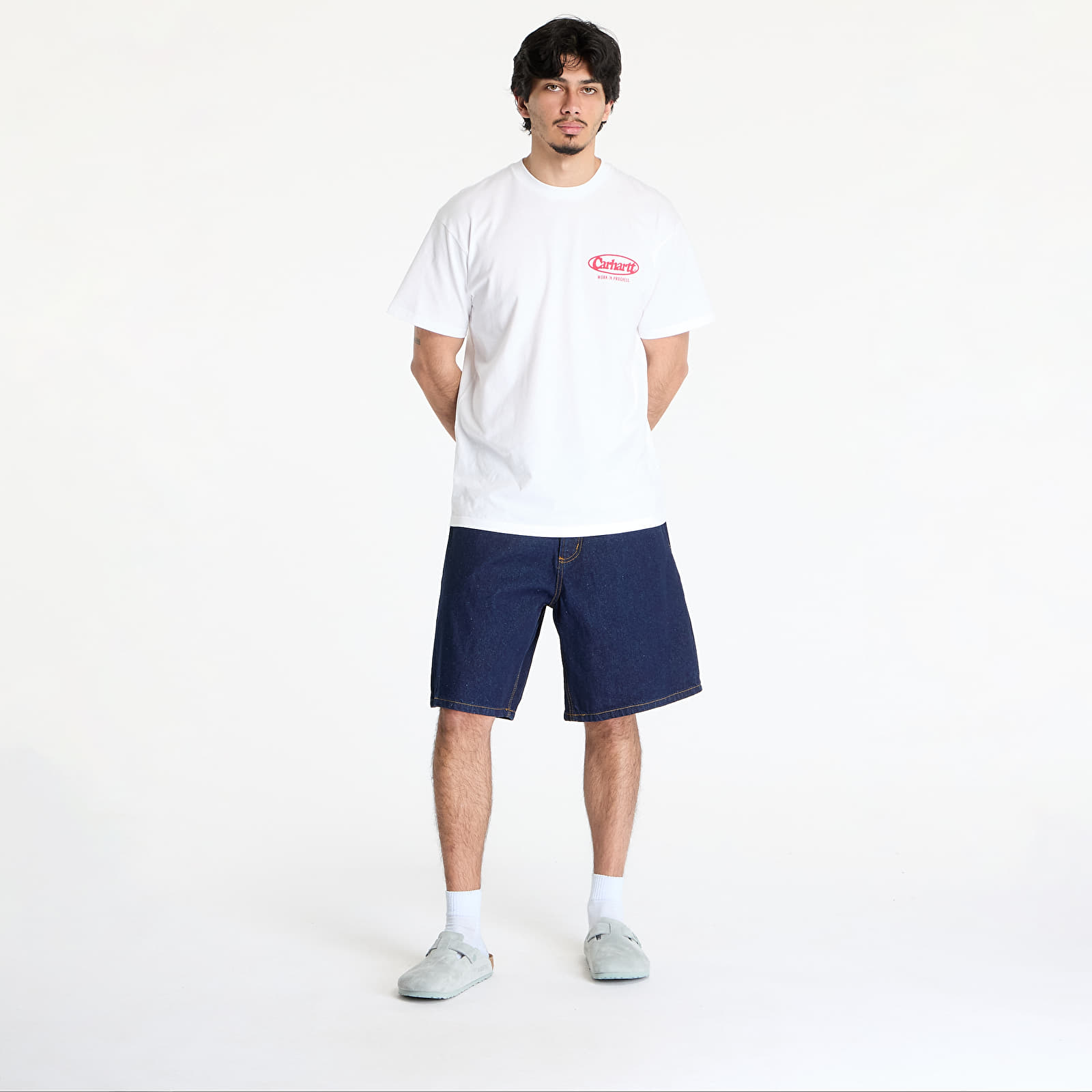 Korte broeken OBEY Bigwig Baggy Denim Short Rinse Indigo