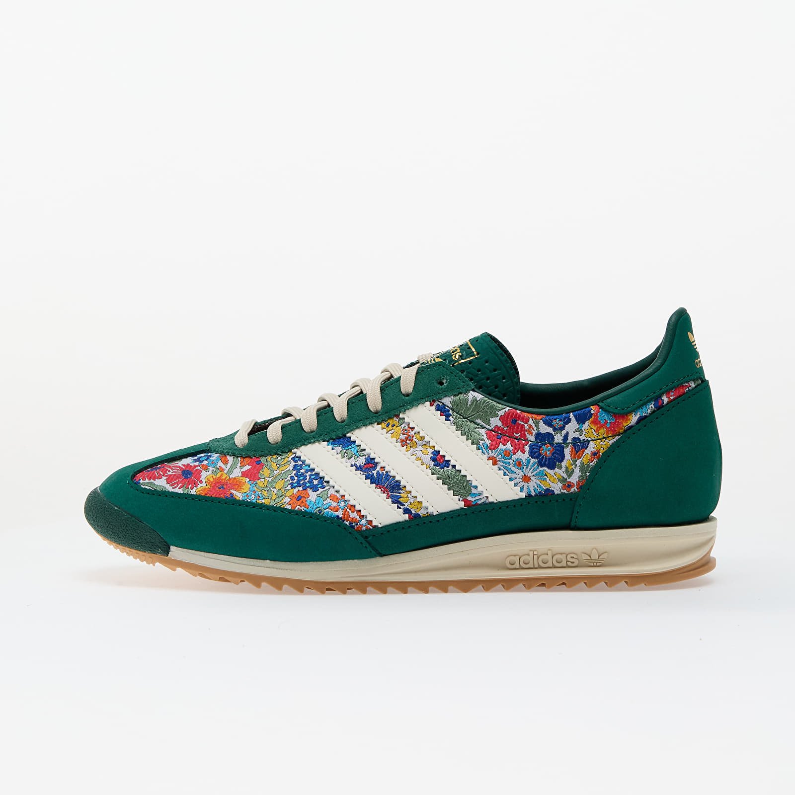 Zapatillas mujer adidas x Liberty London SL 72 Og W Collegiate Green/ Crew White/ Gum