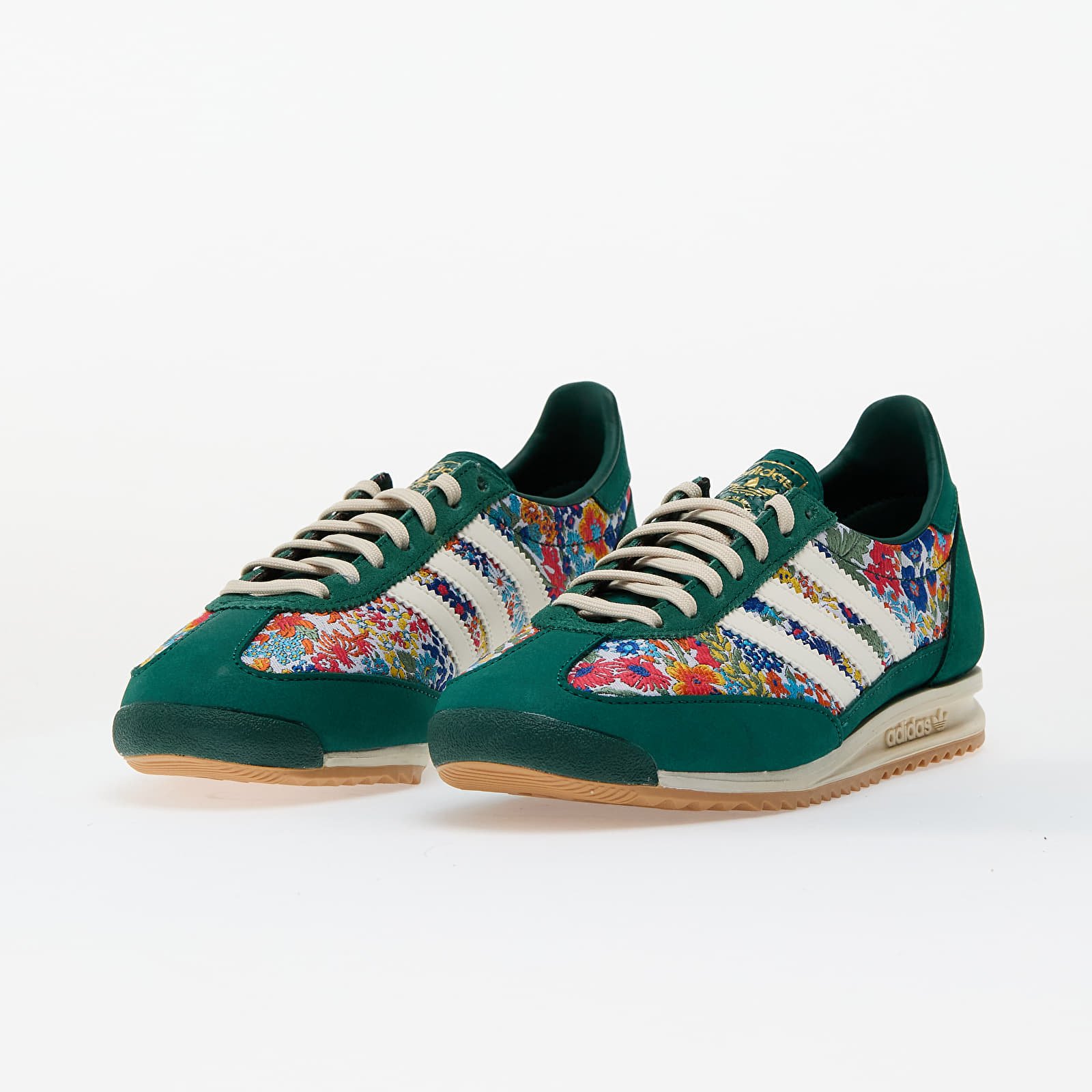Zapatillas mujer adidas x Liberty London SL 72 Og W Collegiate Green/ Crew White/ Gum