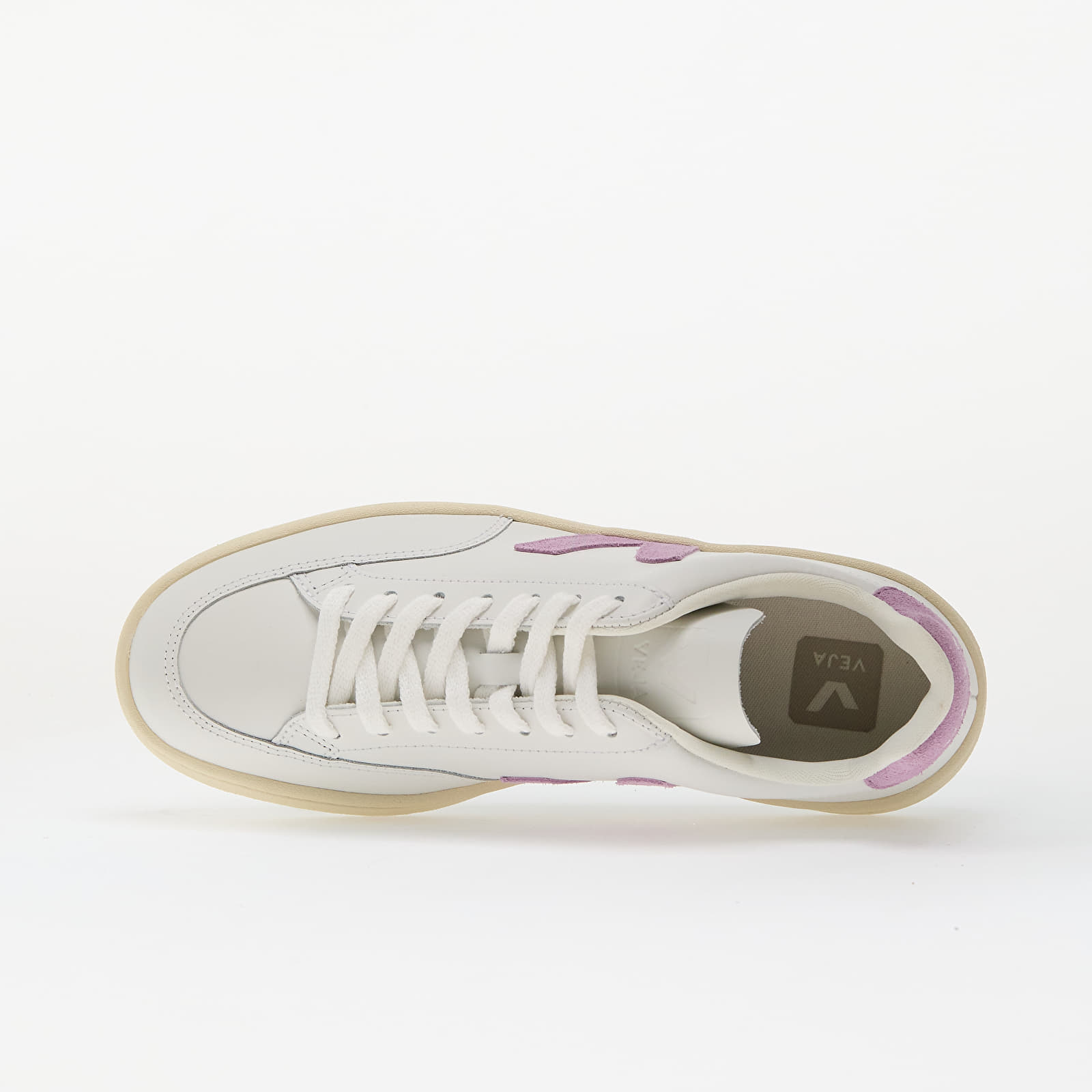 Zapatillas mujer Veja W V-12 Leather Extra-White_Orchid