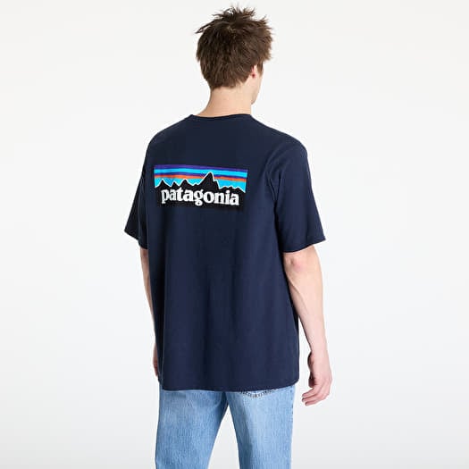 patagonia Shop Shirt M Navy 半袖ワークシャツ Patagonia Men's P-6 Logo Responsibili-Tee® New Navy | Queens