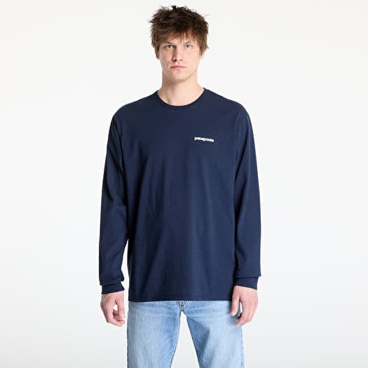 T-shirt Patagonia Men's Long-Sleeved P-6 Logo Responsibili-Tee® New Navy