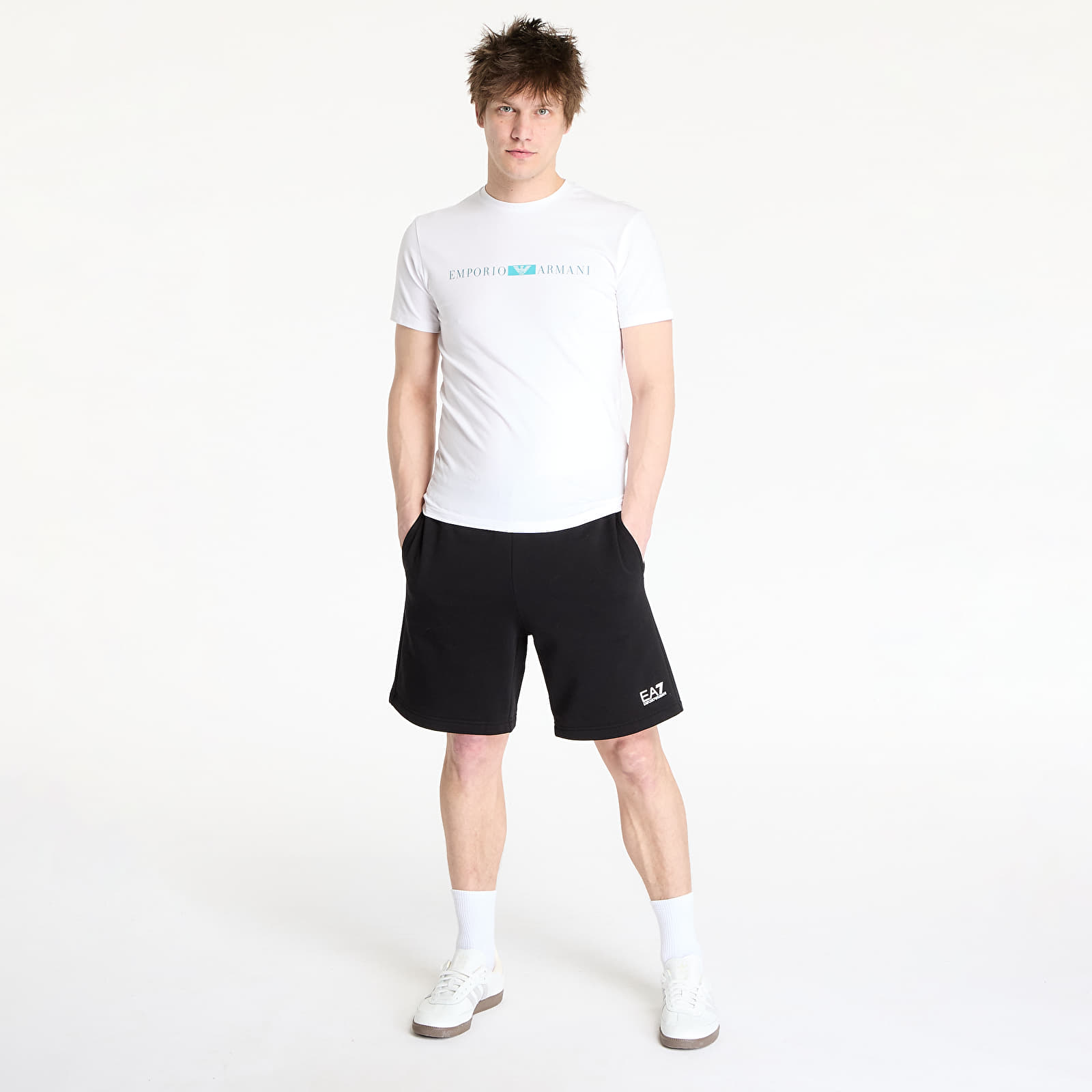 Meeste lühikesed püksid EA7 Emporio Armani Train Core Id M Shorts Br Black