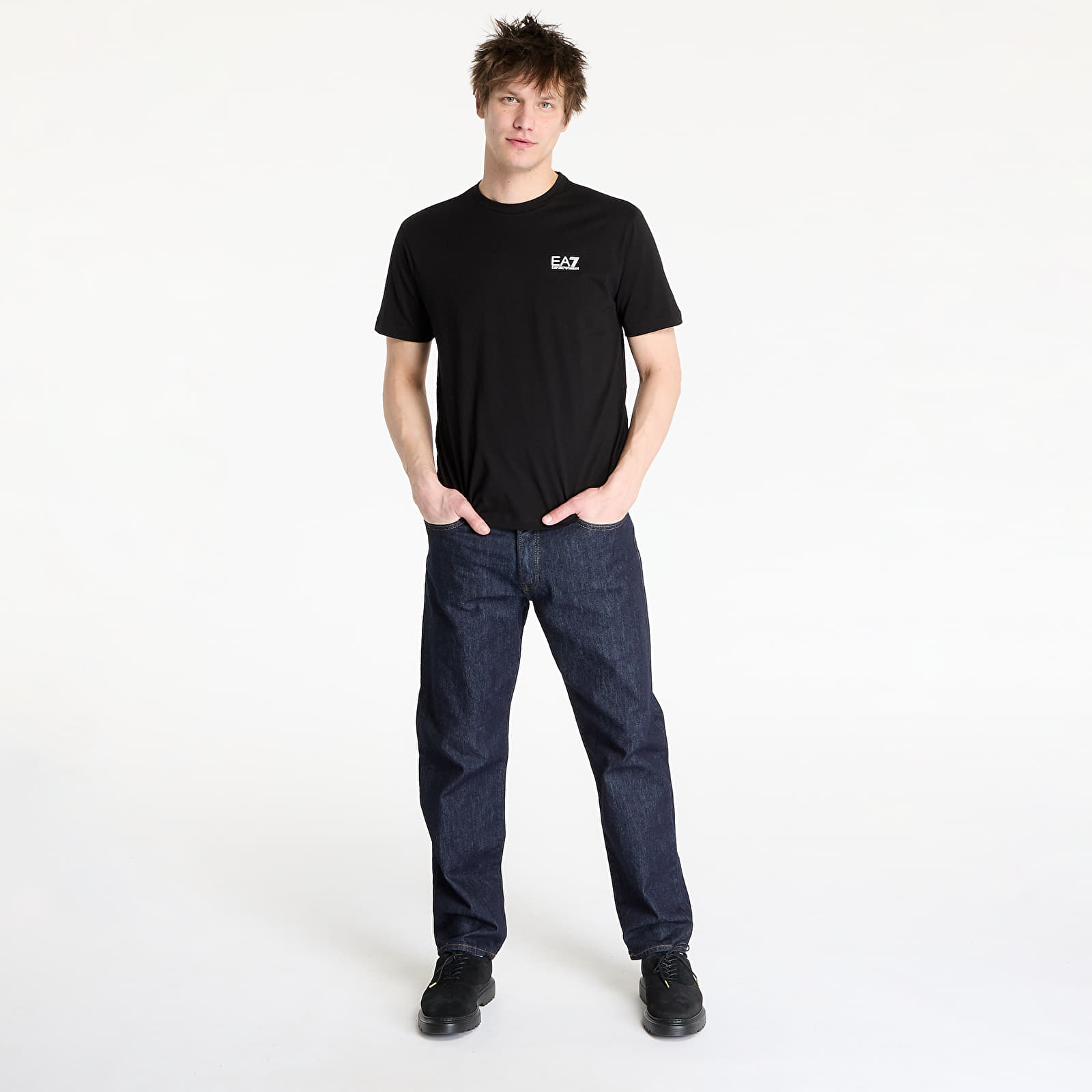T-särgid EA7 Emporio Armani Train Logo Series M Tee Ss Black/ White