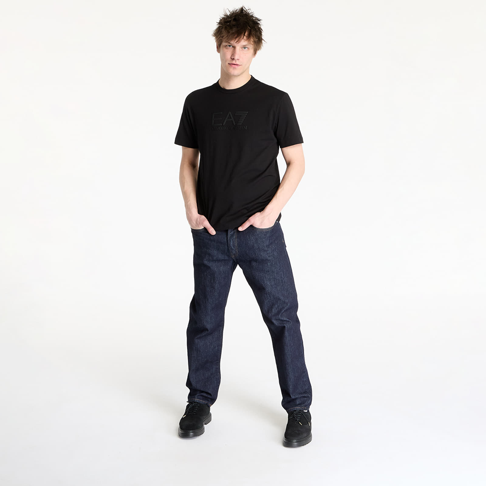 EA7 Emporio Armani T-shirt EA7 Emporio Armani Train Visibility M Tee Ss Black XL - 4