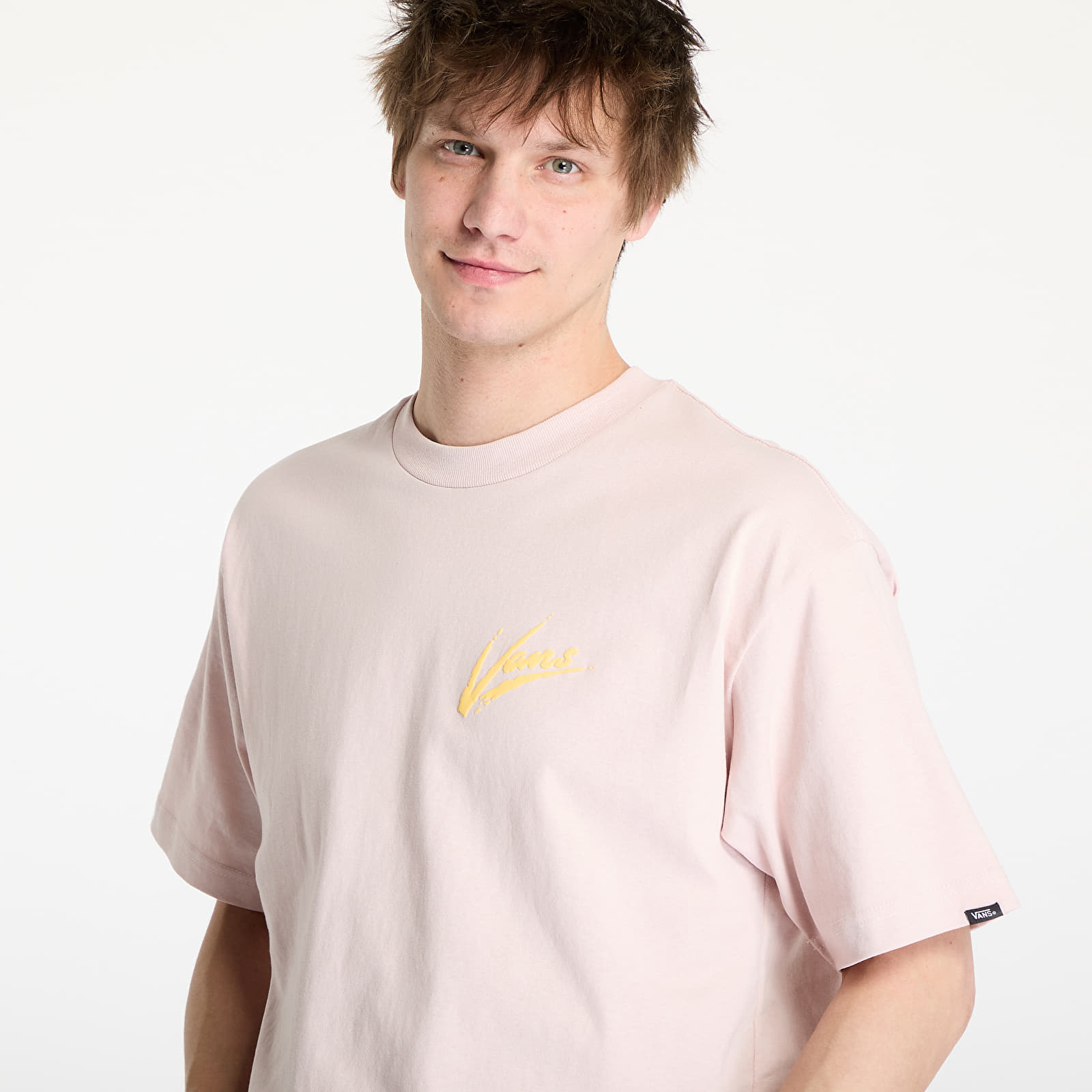 majice kratkih rukava Vans Brush Script Loose SS Tee Sepia Rose