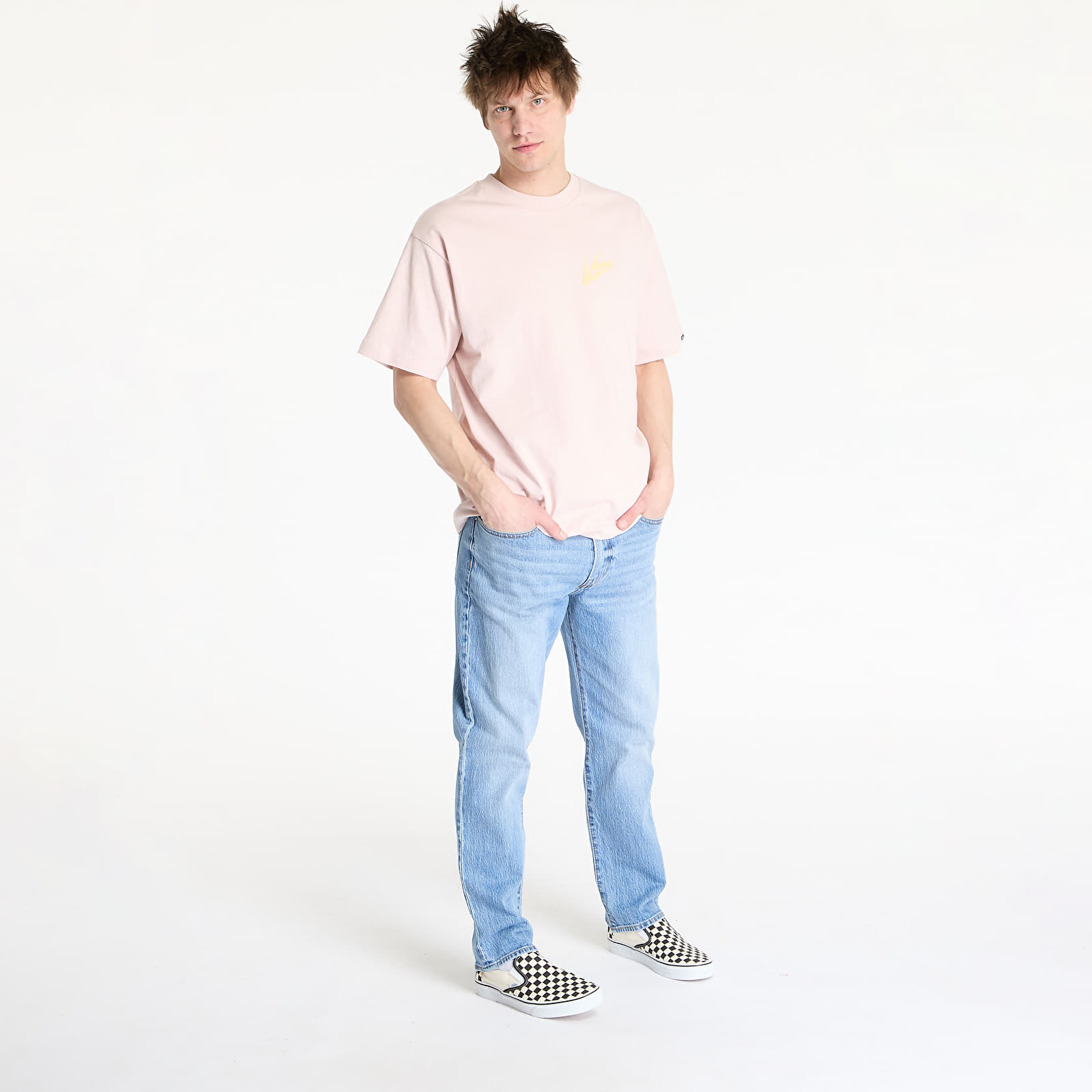 majice kratkih rukava Vans Brush Script Loose SS Tee Sepia Rose