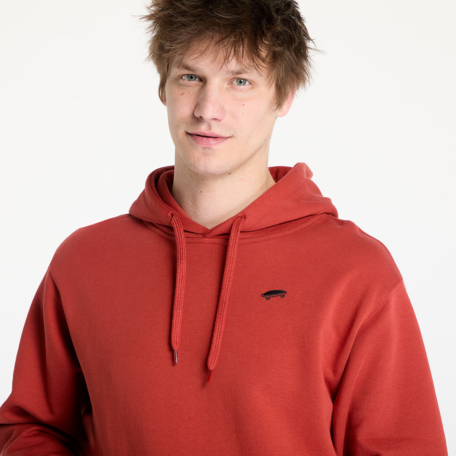 Mikine Vans Salton Loose Ft Pullover Red Ochre
