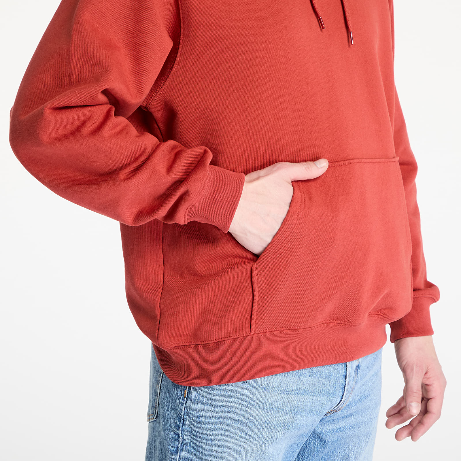 Mikine Vans Salton Loose Ft Pullover Red Ochre