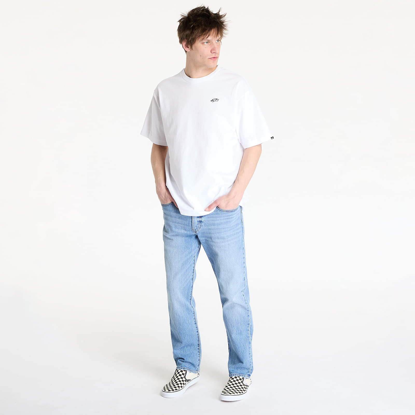Camisetas Vans Style 76 II Loose SS Tee White/ Black