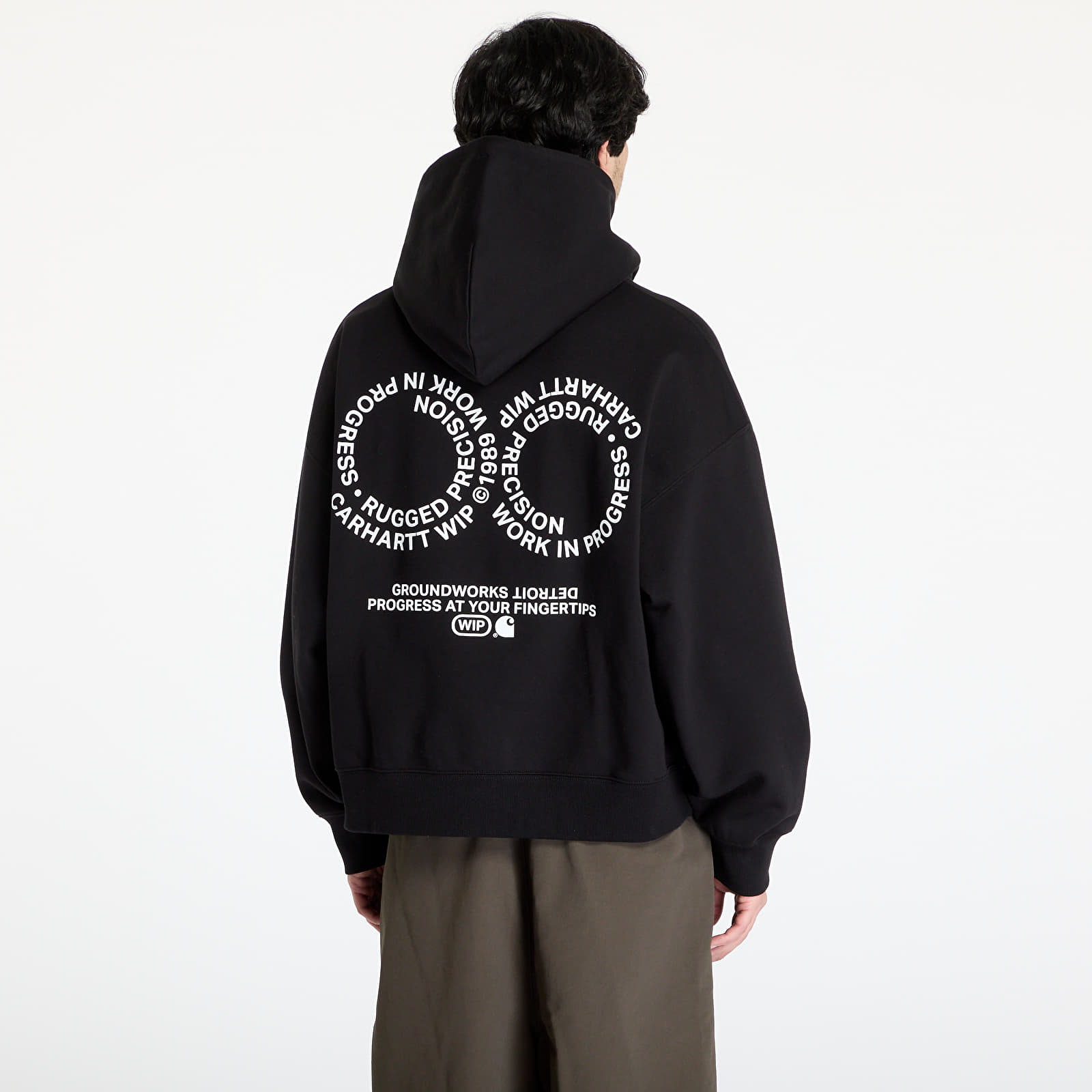 Meeste kampsunid Carhartt WIP Hooded Rotation Sweat UNISEX Black/ White