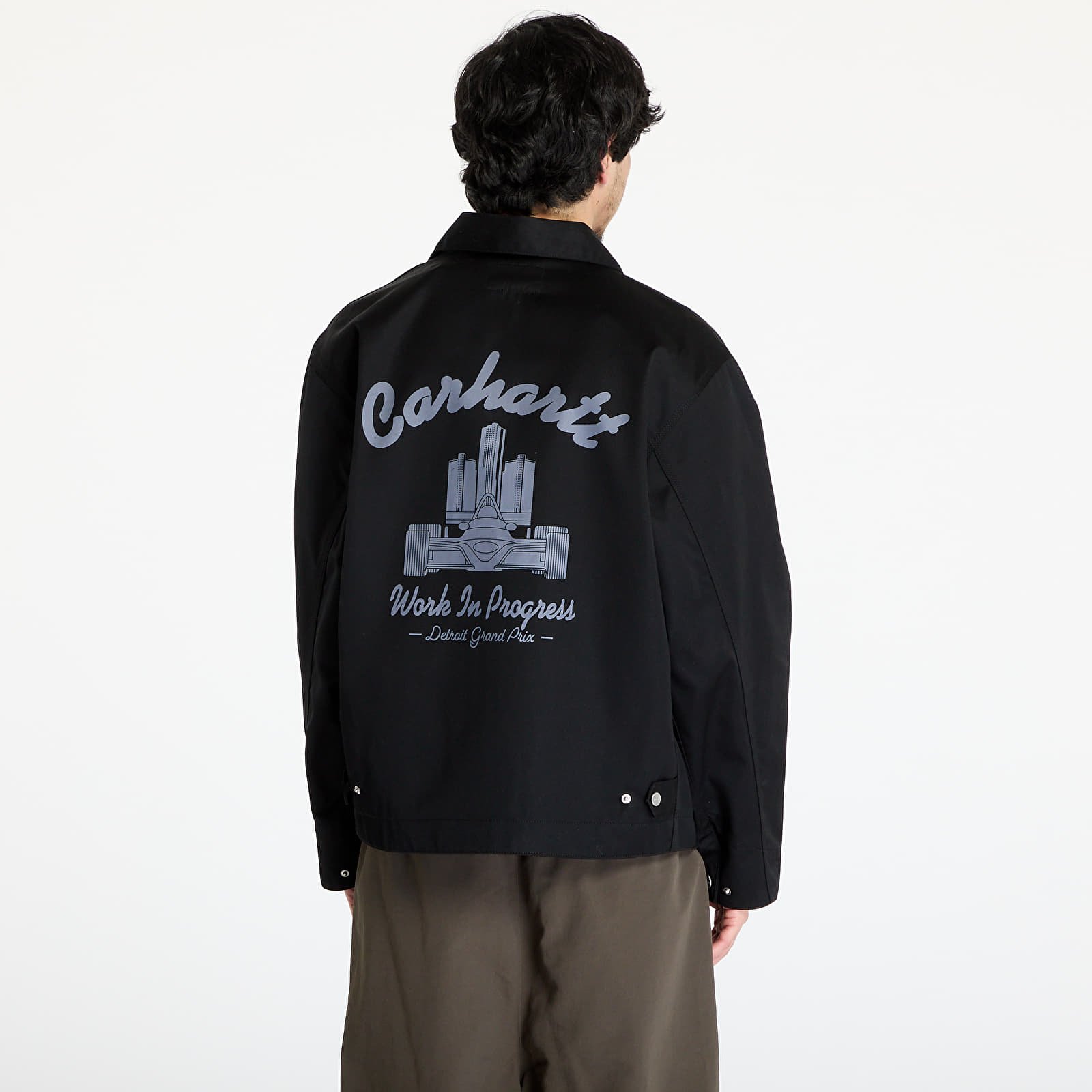 Kurtki męskie Carhartt WIP Racer Module Jacket UNISEX Black/ Yosemite Rigid