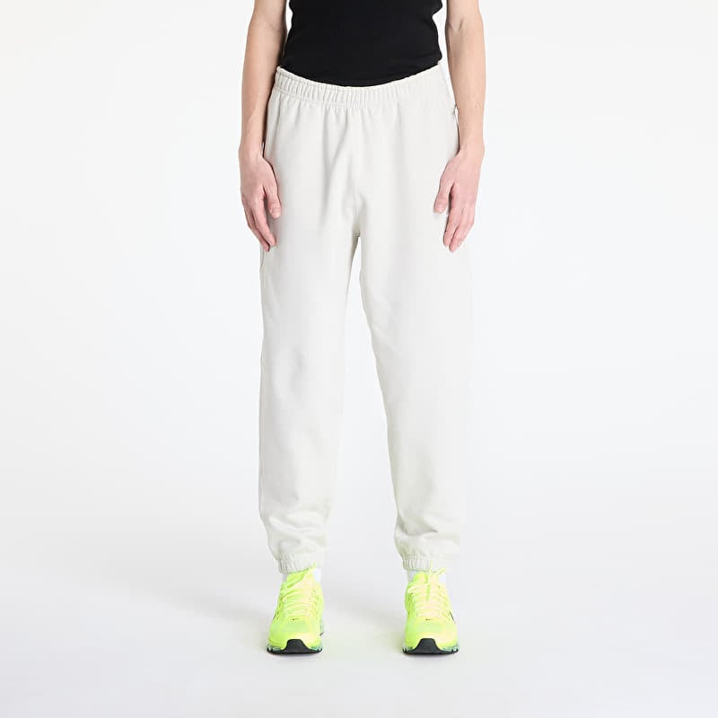 Tepláky Nike Solo Swoosh Men's Fleece Pants Light Bone/ White