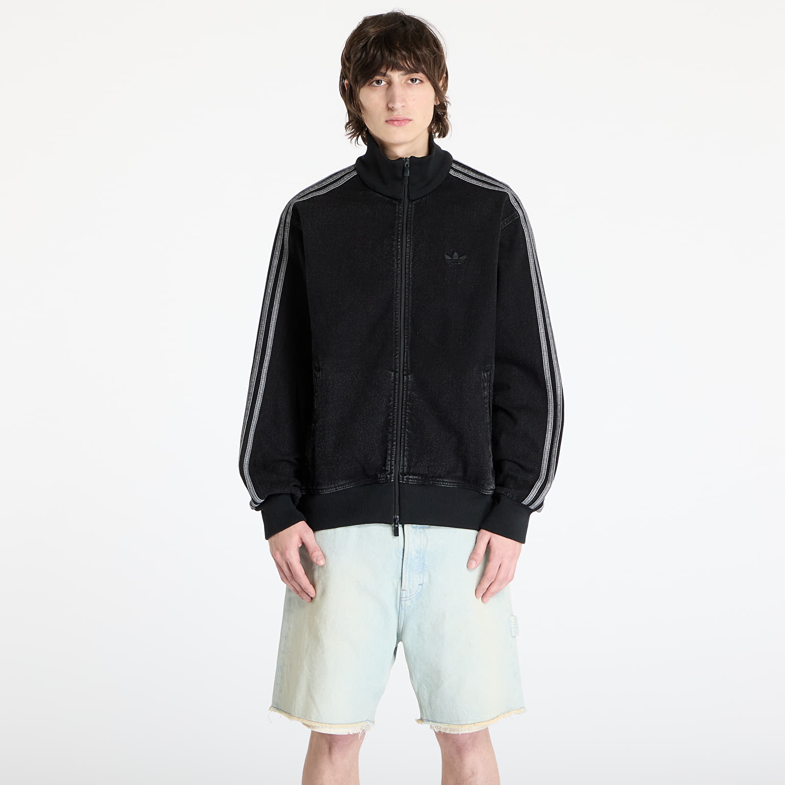 Chaquetas de hombre adidas Adicolor Denim Firebird Track Top True Black Denim