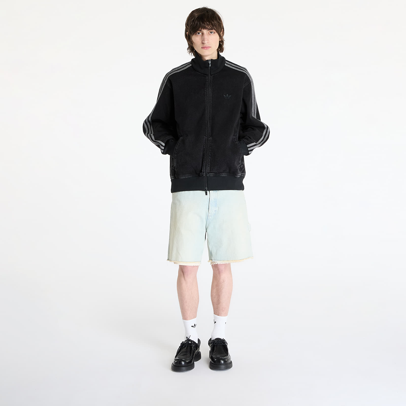 Chaquetas de hombre adidas Adicolor Denim Firebird Track Top True Black Denim