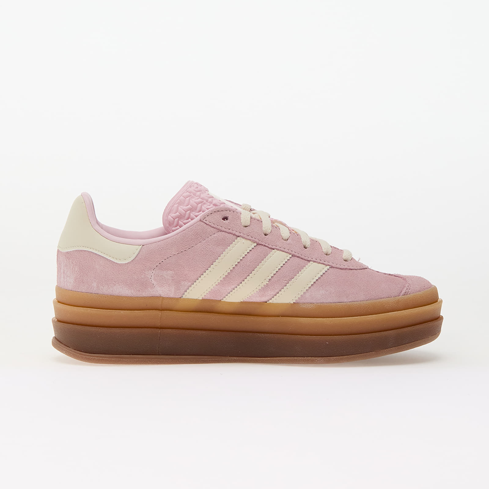 Women's sneakers and shoes adidas Gazelle Bold W Clear Pink/ Crew White/ Gold Metallic