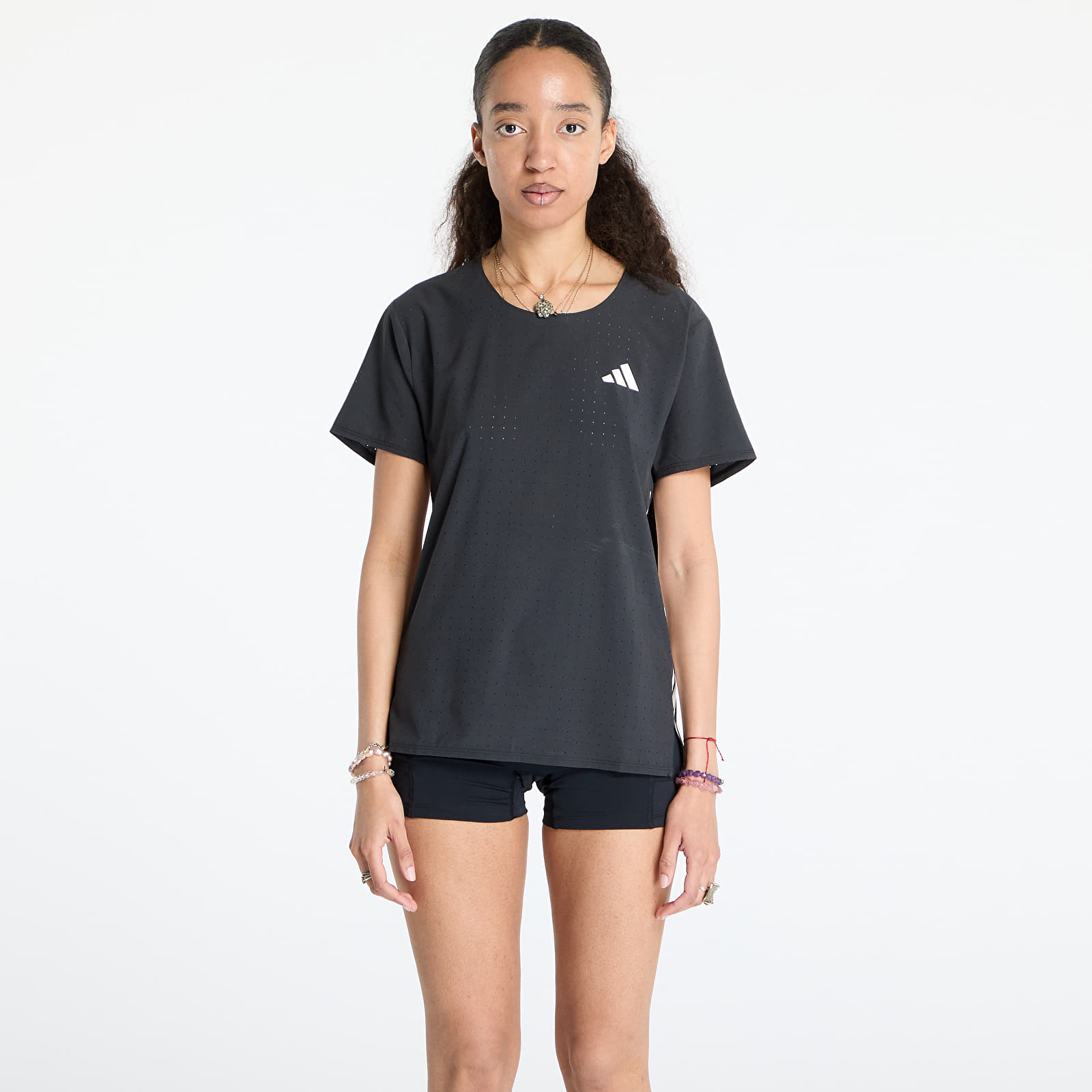Koszulki damskie adidas Adizero Running T-Shirt Black/ Black