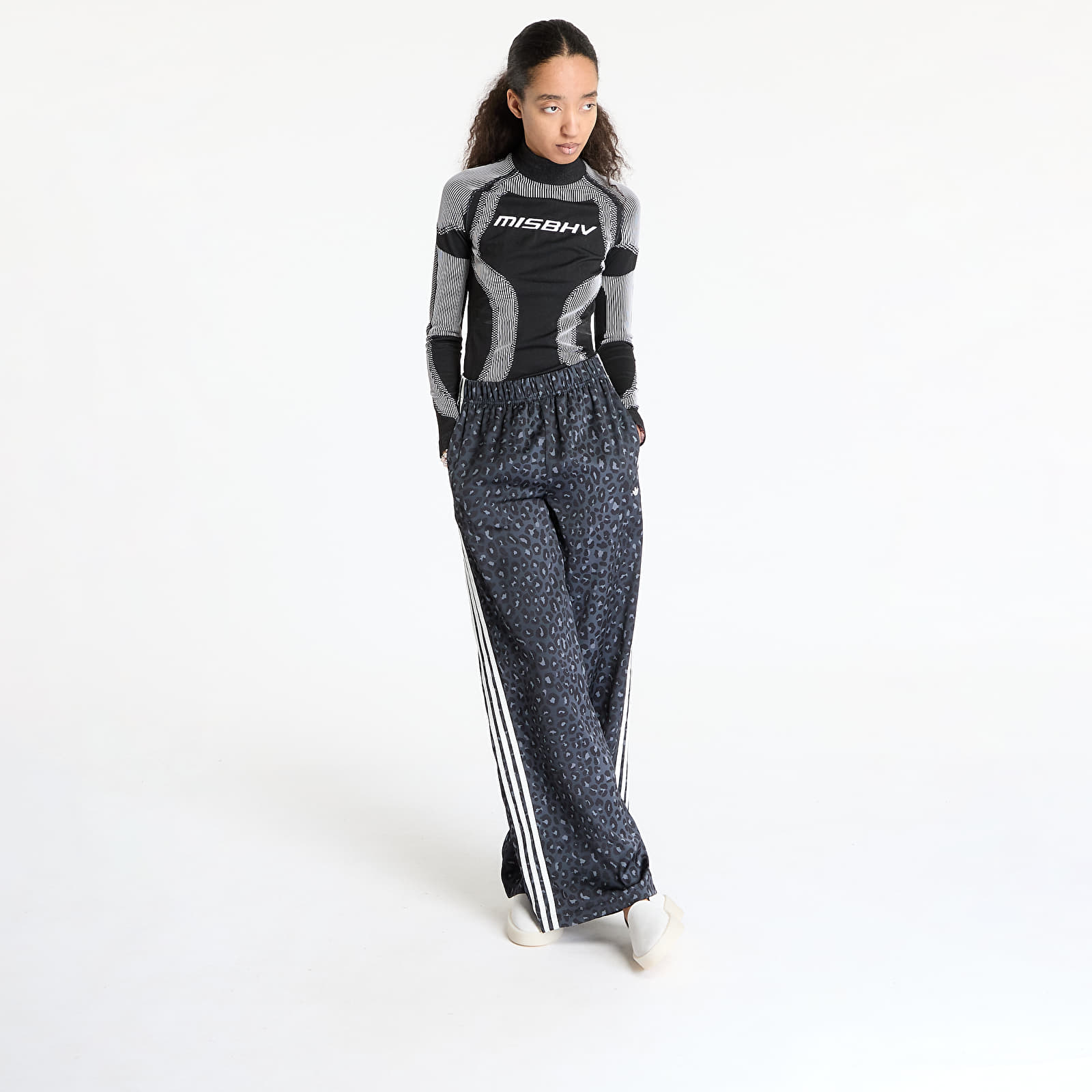 Spodnie damskie adidas Originals Wide Leg Pants Multicolor/ Carbon